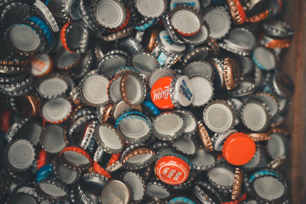 steel bottle caps