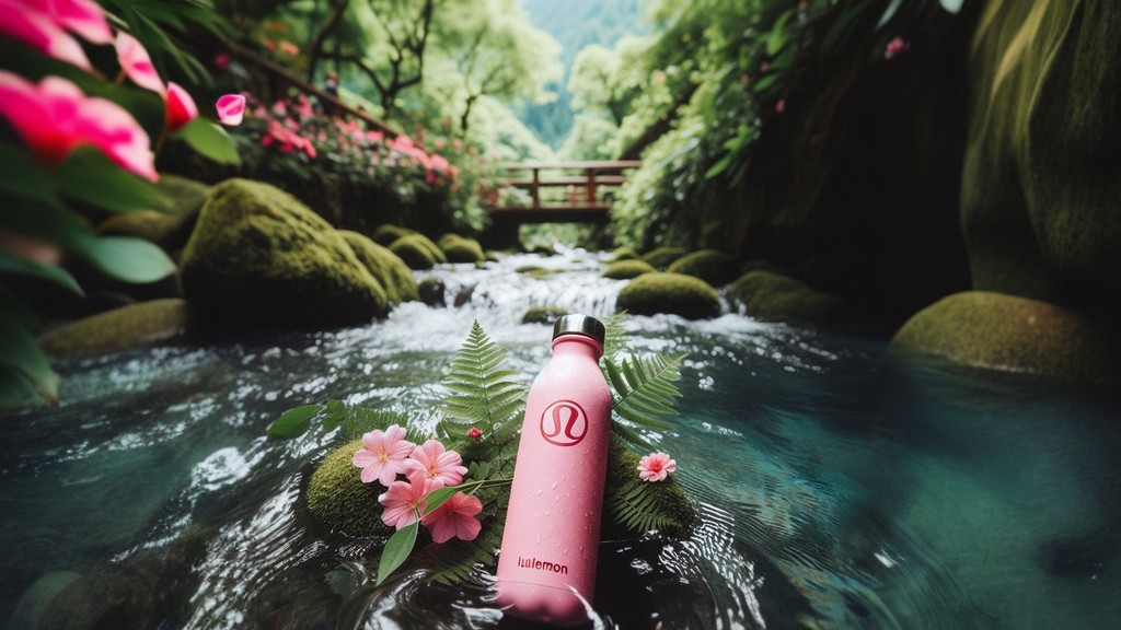 pink lululemon water bottle