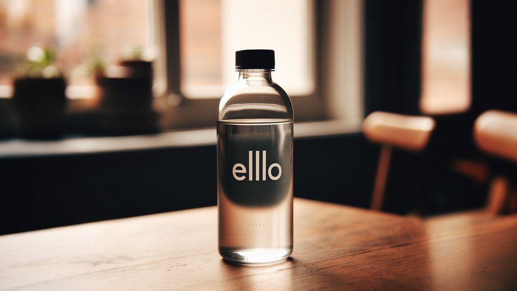 Ello Water Bottle in table