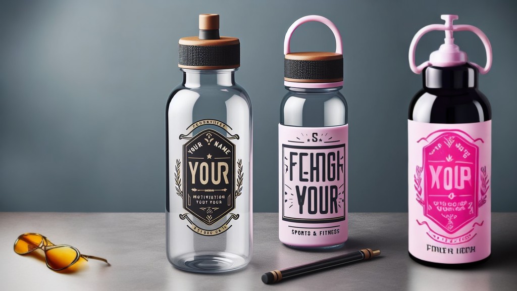 Personalized Water Bottles in table