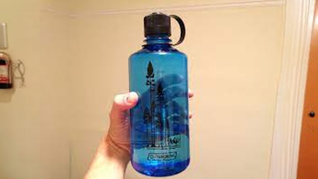 Cool Hiking Water Bottles in hand
